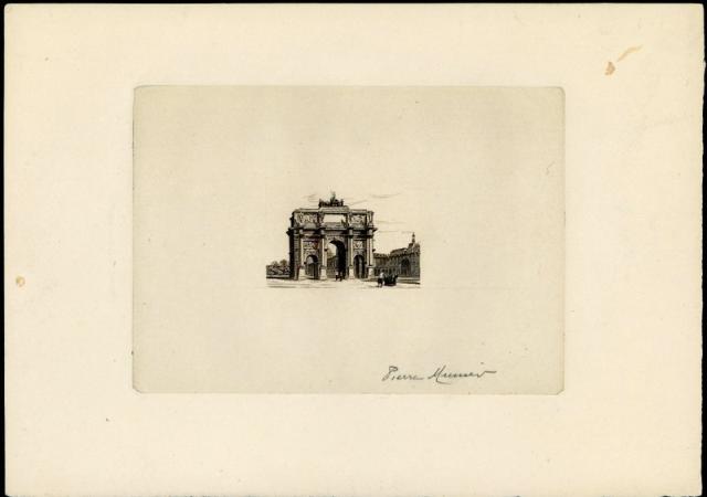 France_1942_unadopted_aide_aux_artistes_Arc_de_Triomphe_1er_etat_black_a_AP