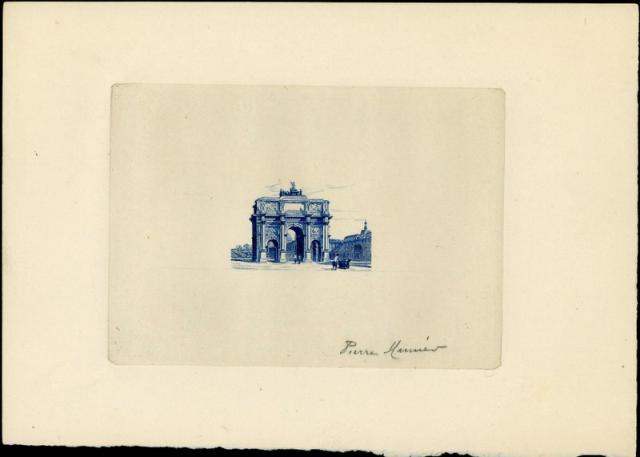 France_1942_unadopted_aide_aux_artistes_Arc_de_Triomphe_1er_etat_blue_a_AP