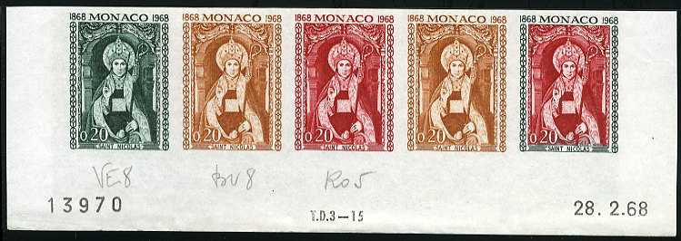 Monaco_1968_Yvert_745-Scott_685_five_a