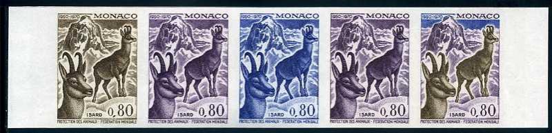 Monaco_1970_Yvert_812-Scott_763_five_f