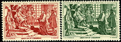 France_1942_unadopted_aide_aux_artistes_King_Louis_XIV_US