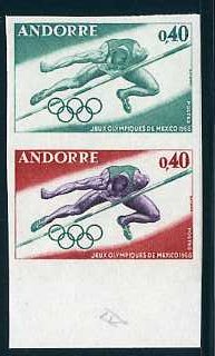 Andorra_1968_Yvert_190-Scott_184_pair_a