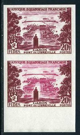 Fr_Equat_Africa_1956_Yvert_235-Scott_192_pair