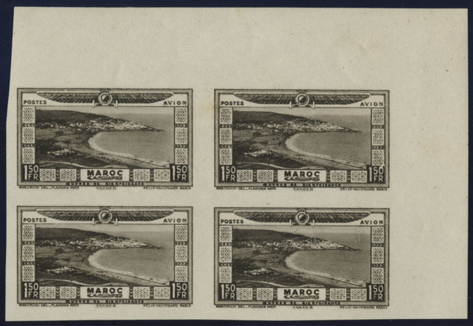 Morocco_1928_Yvert_PA18-Scott_CB7_black_four
