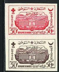 Morocco_1958_Yvert_389-Scott_28_pair_b