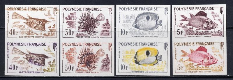 Polinesia_1962_Yvert_18-21-Scott_199-202_pair