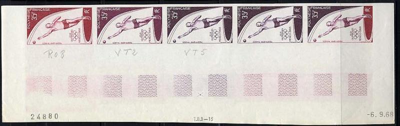 Polinesia_1968_Yvert_PA26-Scott_C49_five_a