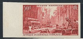 Fr_West_Africa_1954_Yvert_PA18-Scott_C18_red-brown