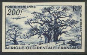 Fr_West_Africa_1954_Yvert_PA20-Scott_C20_blue