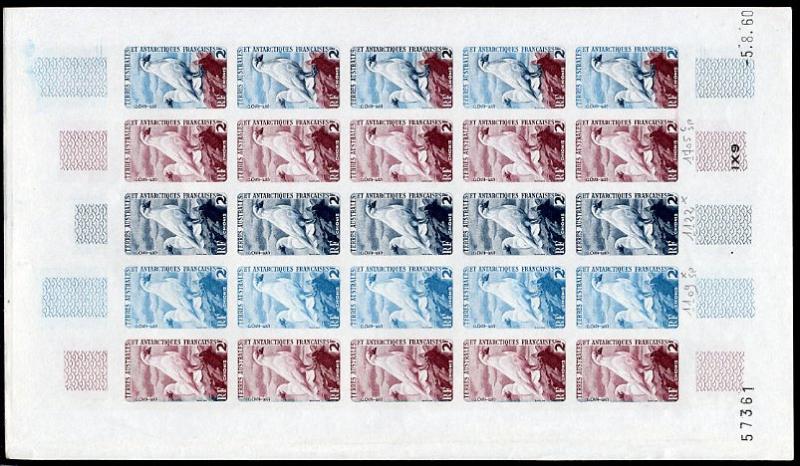 FSAT_1960_Yvert_13A-Scott_16_full_sheet_a
