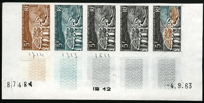 FSAT_1963_Yvert_20-Scott_23_five_c