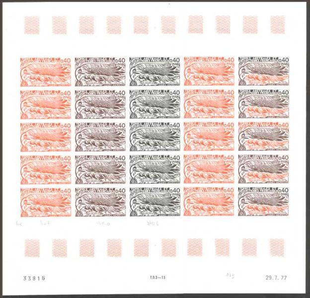FSAT_1977_Yvert_68-Scott_69_full_sheet_ab