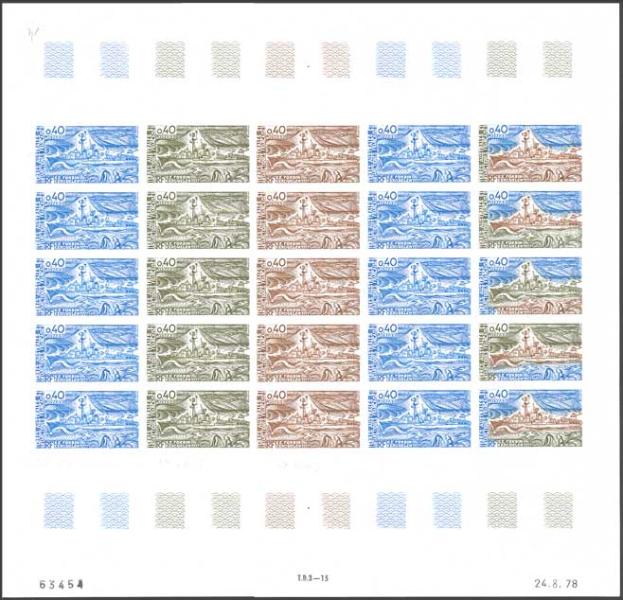 FSAT_1978_Yvert_74-Scott_77_full_sheet