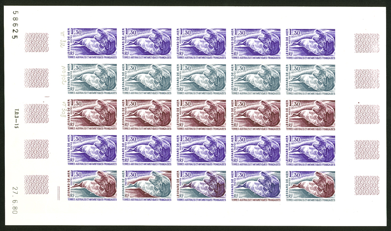 FSAT_1980_Yvert_89-Scott_92_full_sheet