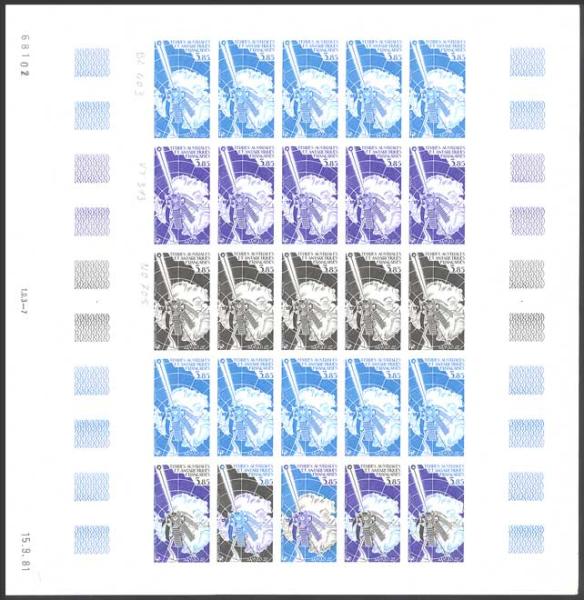 FSAT_1981_Yvert_PA69-Scott_C67_full_sheet
