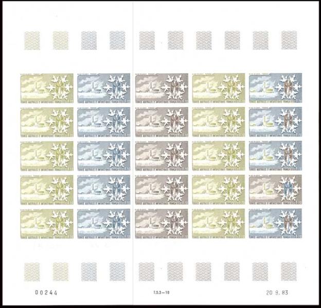 FSAT_1983_Yvert_103-Scott_106_full_sheet