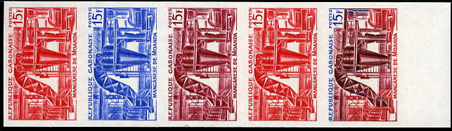 Gabon_1965_Yvert_180-Scott_181_five_b