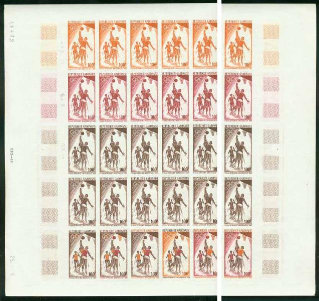 Gabon_1965_Yvert_PA37-Scott_C35_full_sheet