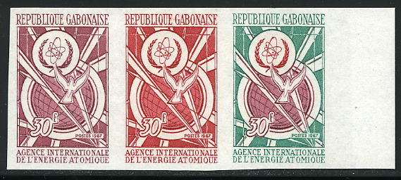 Gabon_1967_Yvert_215-Scott_216_three
