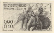 Laos_1958_Yvert_44-Scott_41_grey