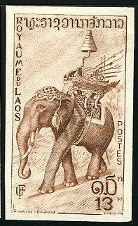 Laos_1958_Yvert_50-Scott_47_brown