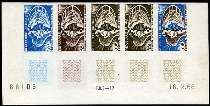 Mali_1966_Yvert_86-Scott_84_five