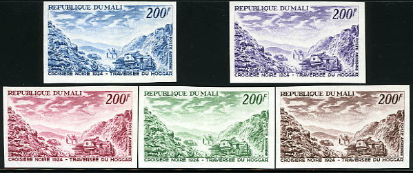 Mali_1966_Yvert_PA41-Scott_C41_different_colors