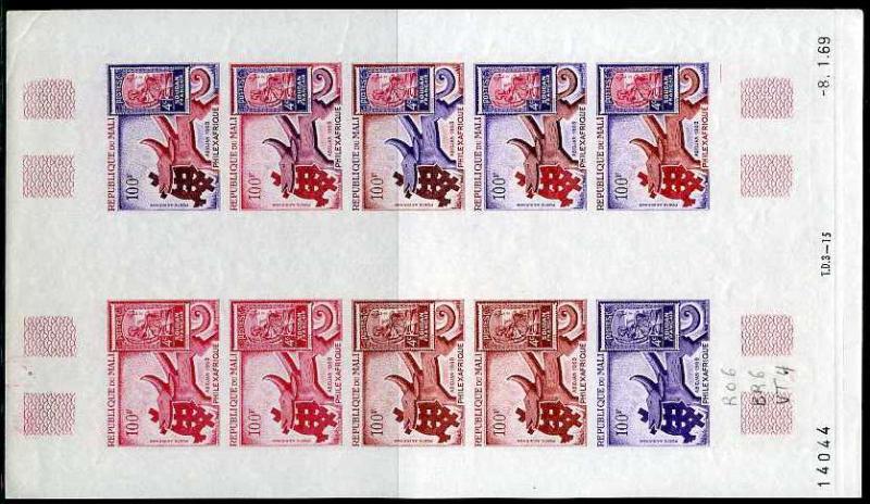 Mali_1969_Yvert_PA65-Scott_C65_full_sheet