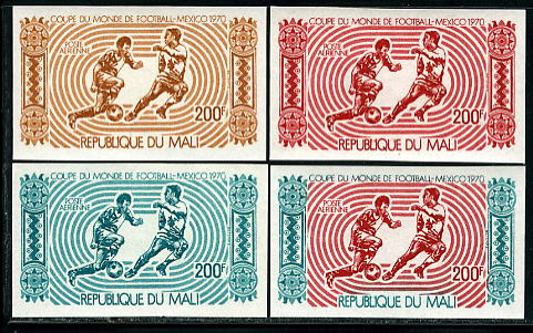 Mali_1970_Yvert_PA102-Scott_C102_different_colors