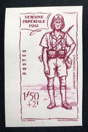 Fr_Equat_Africa_1941_Yvert_88a-Scott_76_unissued_1f50_+_2f_Empire_lilac_ESS