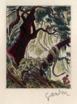 Fr_Equat_Africa_1952_Yvert_PA53a-Scott_C37_unadopted_Garden_of_Eden_by_Gandon_multicolor_a_AP_detail