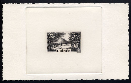 Fr_Guinea_1938_Yvert_125a-Scott_unissued_1c_village_black_AP