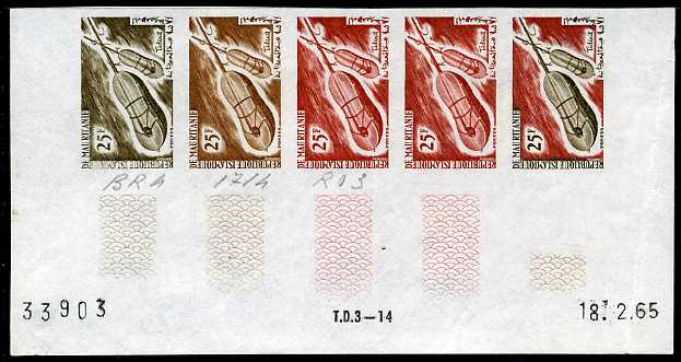 Mauritania_1965_Yvert_190-Scott_188_five