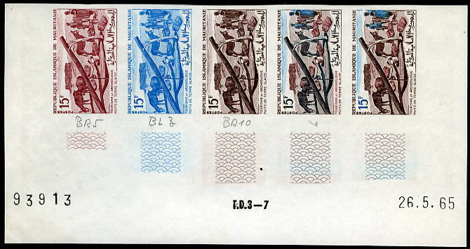 Mauritania_1965_Yvert_195-Scott_193_five_a