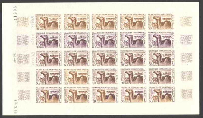 Mauritania_1966_Yvert_221-Scott_219_full_sheet