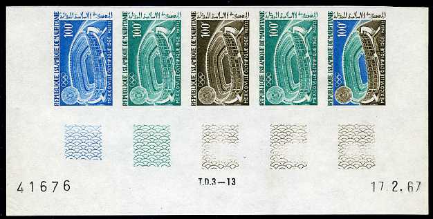 Mauritania_1967_Yvert_226-Scott_224_five
