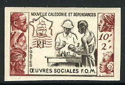 N_Caledonia_1950_Yvert_278-Scott_B14_multicolor
