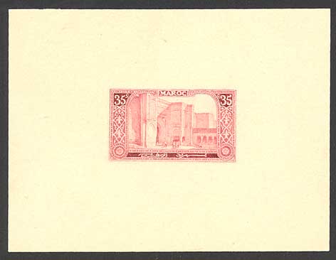 Morocco_1917_Yvert_75b-Scott_67_unissued_35c_Meknes_red_AP