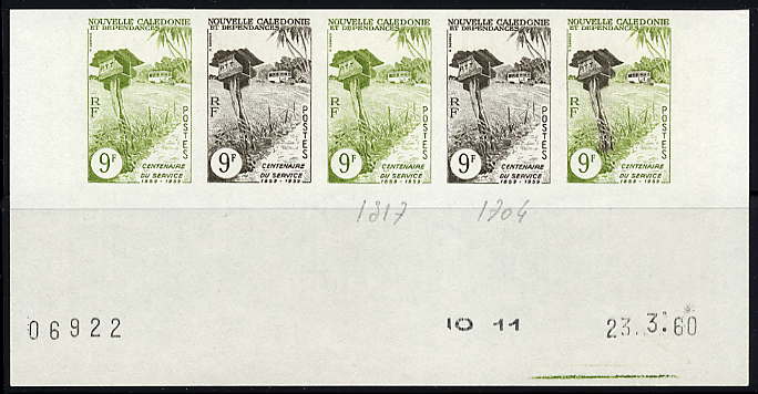 N_Caledonia_1960_Yvert_297-Scott_313_five_a