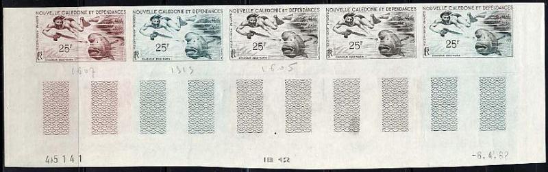 N_Caledonia_1962_Yvert_PA69-Scott_C31_five_a