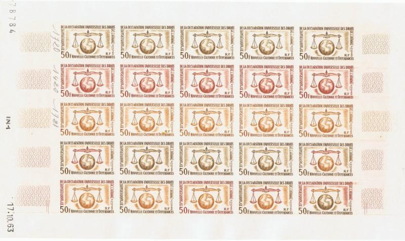 N_Caledonia_1963_Yvert_313-Scott_329_full_sheet