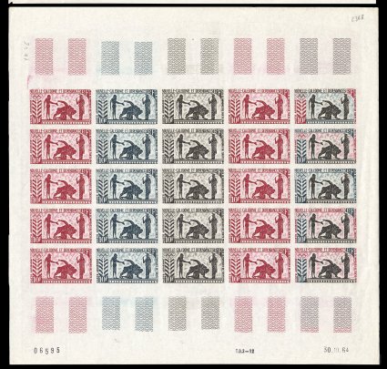 N_Caledonia_1964_Yvert_PA76-Scott_C36_full_sheet