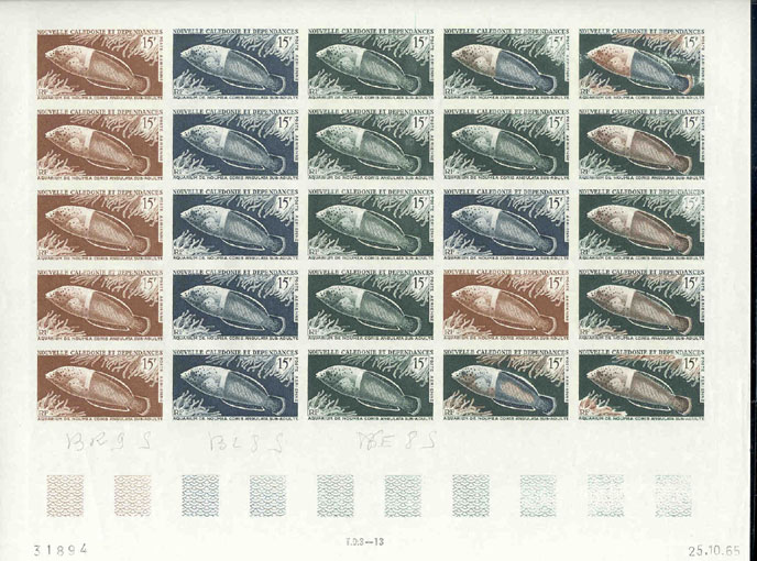 N_Caledonia_1965_Yvert_PA82-Scott_C42_full_sheet