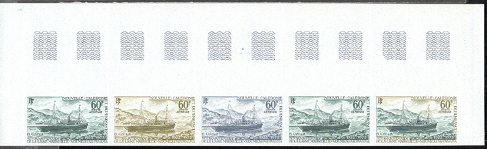 N_Caledonia_1973_Yvert_PA141-Scott_C100_five