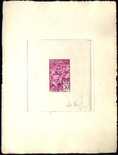 Morocco_1953_Yvert_PA93a-Scott_C46a_unadopted_30f_airmail_Oeuvres_de_Armee_lilac_AP