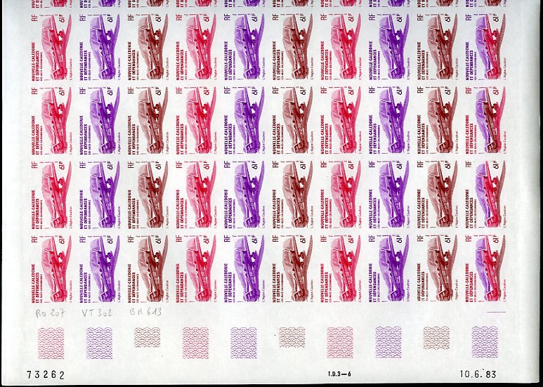 N_Caledonia_1983_Yvert_PA231-Scott_C188C_full_sheet_ab