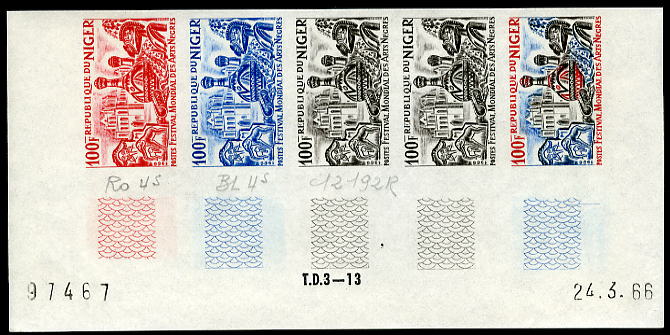 Niger_1966_Yvert_177-Scott_171_five