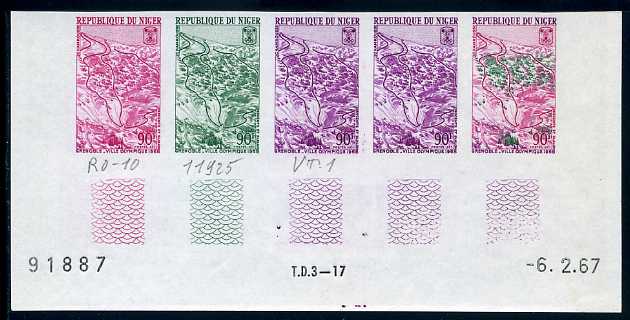 Niger_1967_Yvert_196-Scott_193_five_a