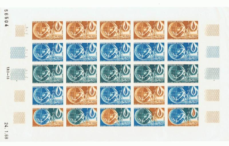 Niger_1968_Yvert_216-Scott_205_full_sheet_a