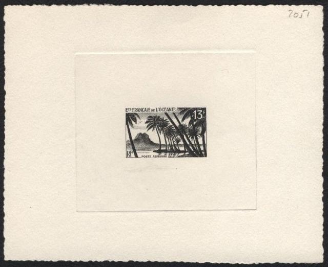 Polinesia_Oceanie_1955_Yvert_PA32a-Scott_C23_unadopted_small-size_palms_black_b_AP